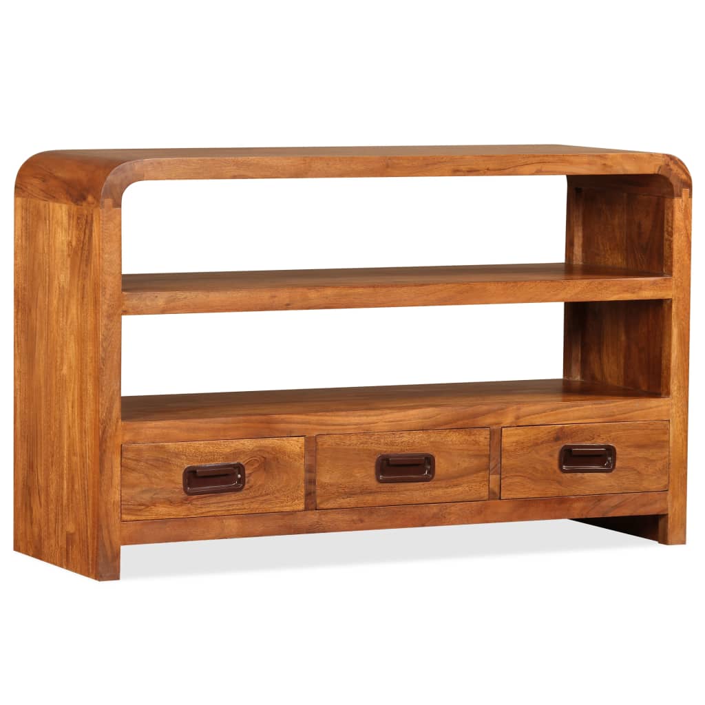 Meuble TV Bois d'acacia solide 90 x 30 x 55 cm - XIOS