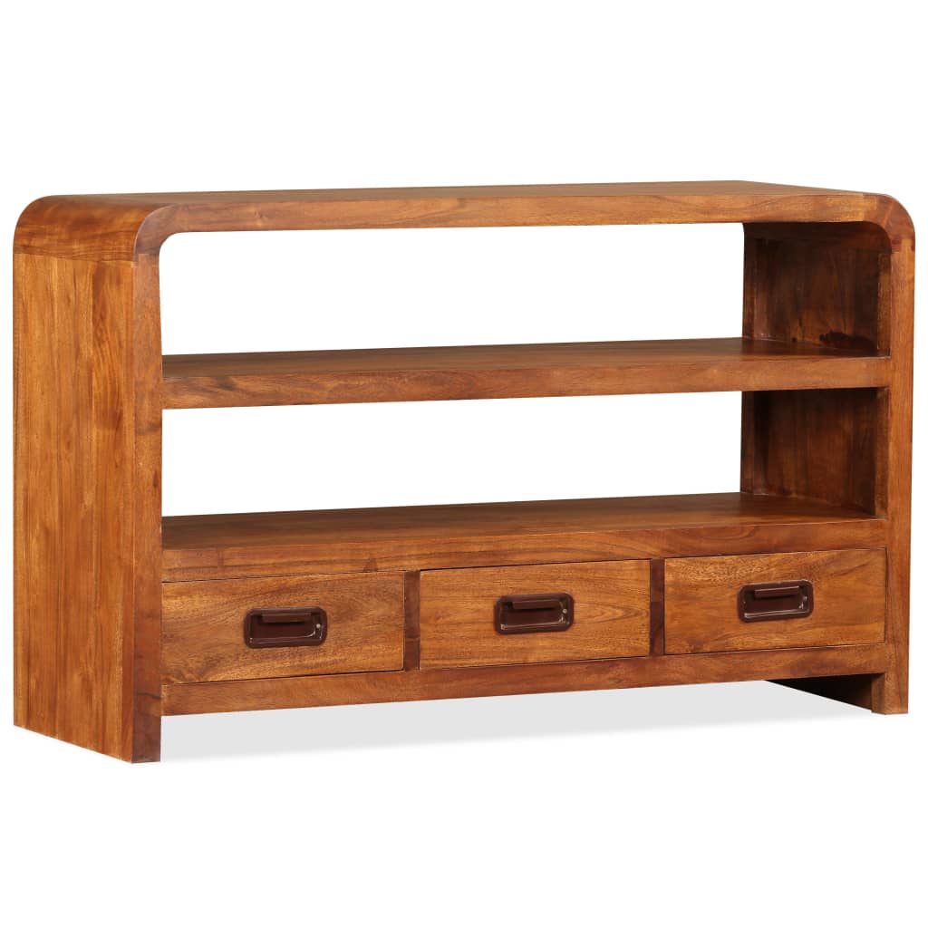 Meuble TV Bois d'acacia solide 90 x 30 x 55 cm - XIOS