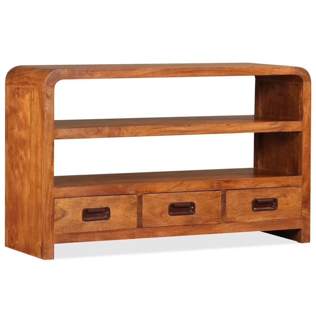 Meuble TV Bois d'acacia solide 90 x 30 x 55 cm - XIOS