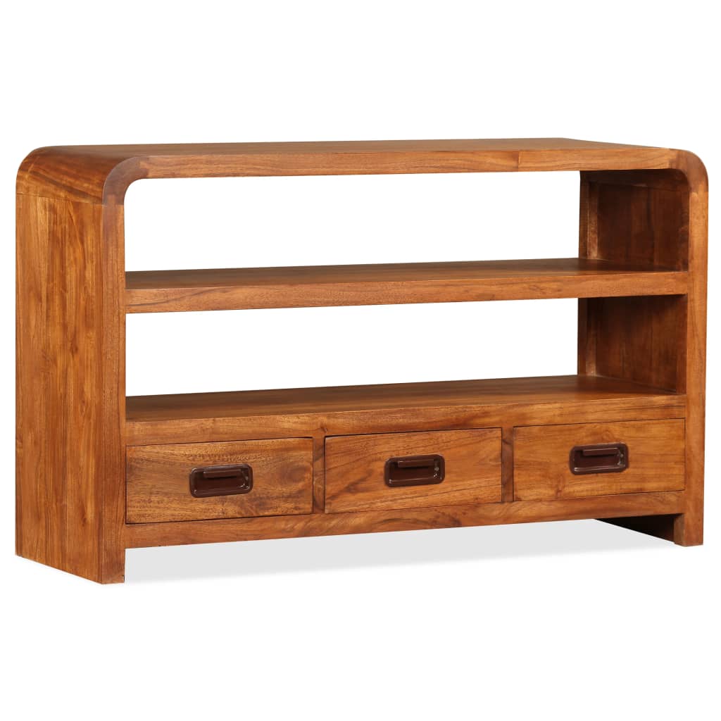 Meuble TV Bois d'acacia solide 90 x 30 x 55 cm - XIOS