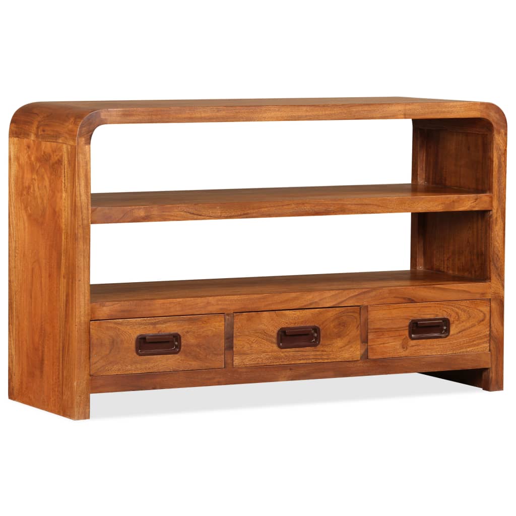 Meuble TV Bois d'acacia solide 90 x 30 x 55 cm - XIOS