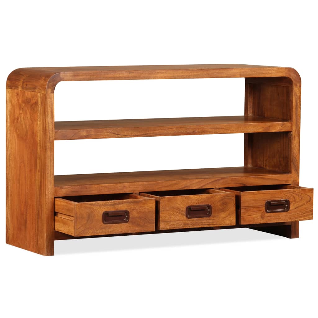 Meuble TV Bois d'acacia solide 90 x 30 x 55 cm - XIOS