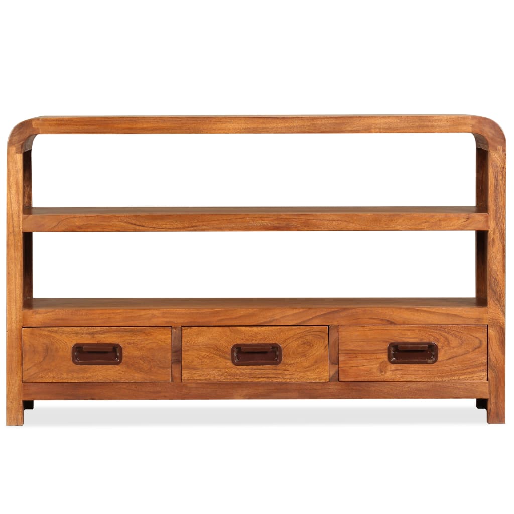 Meuble TV Bois d'acacia solide 90 x 30 x 55 cm - XIOS