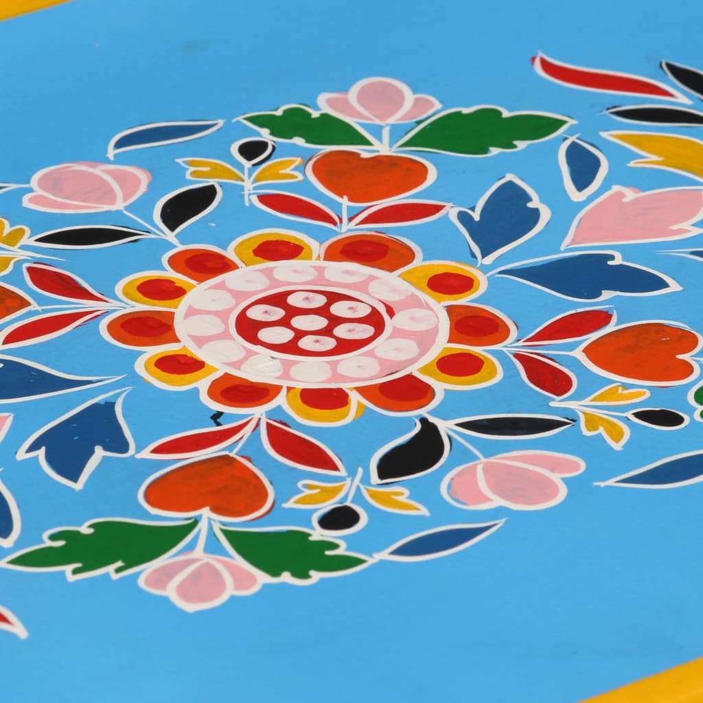 Buffet Bois massif de manguier Peinture manuelle turquoise - XIOS