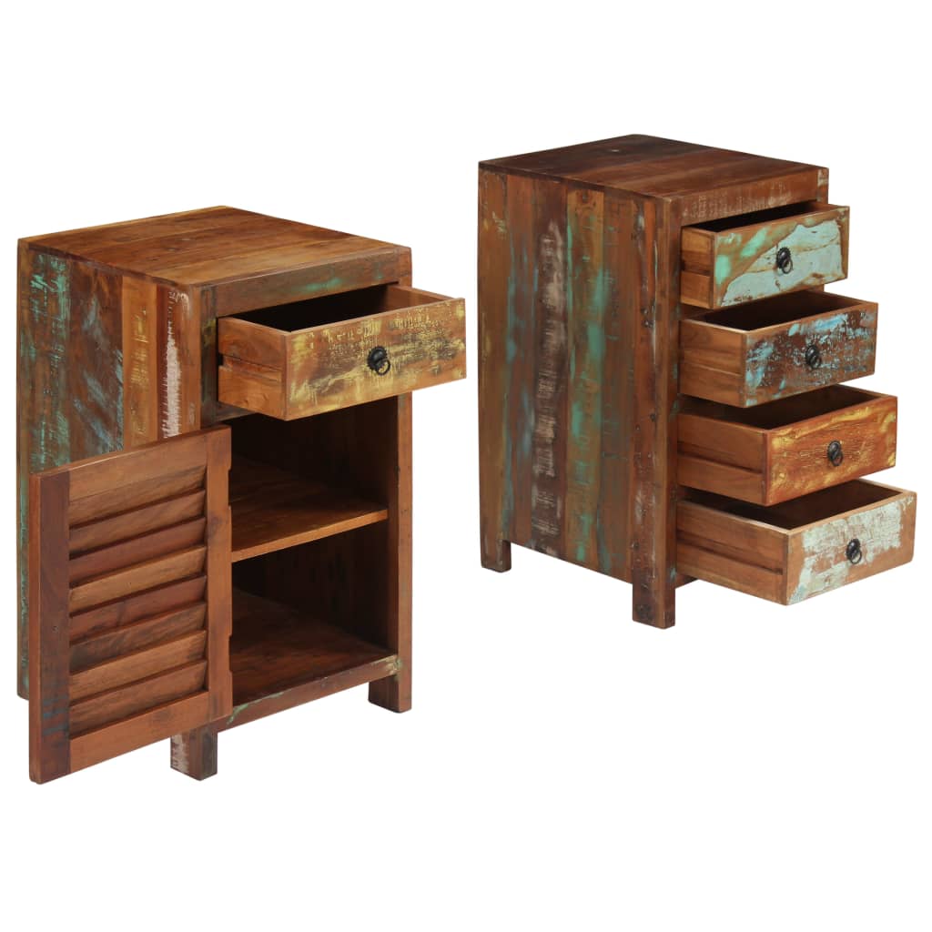 Bureau sur pieds Bois de récupération massif 140 x 50 x 77 cm - XIOS