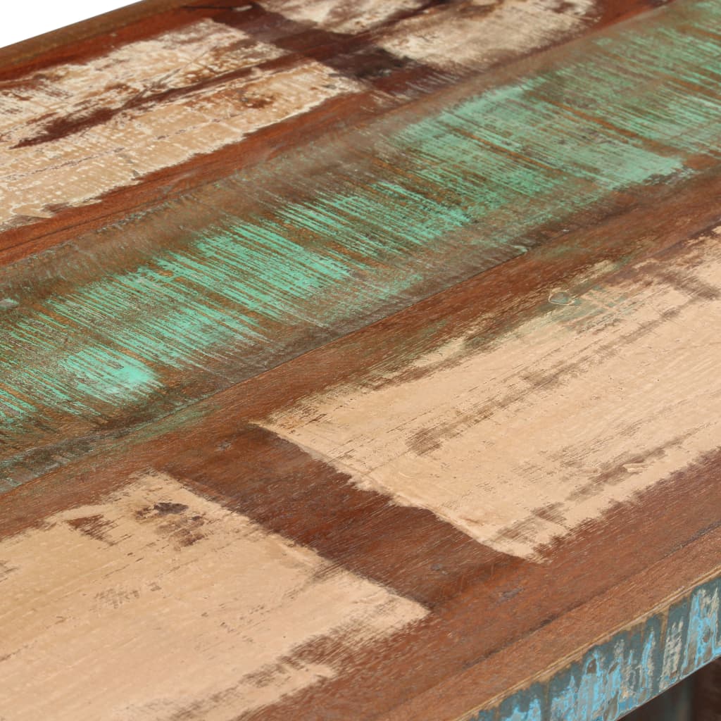 Bureau sur pieds Bois de récupération massif 140 x 50 x 77 cm - XIOS