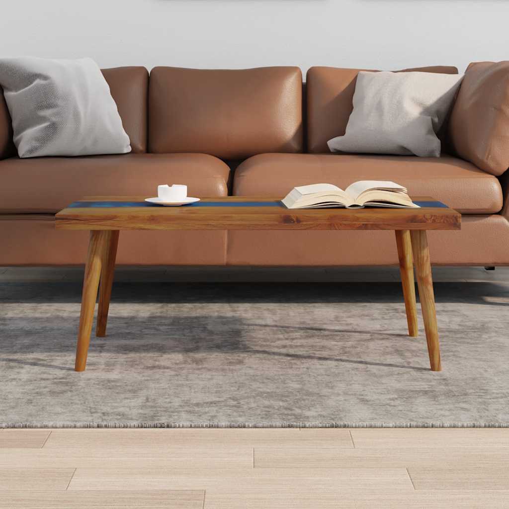 Table basse Teck Résine 100x50x40 cm - XIOS