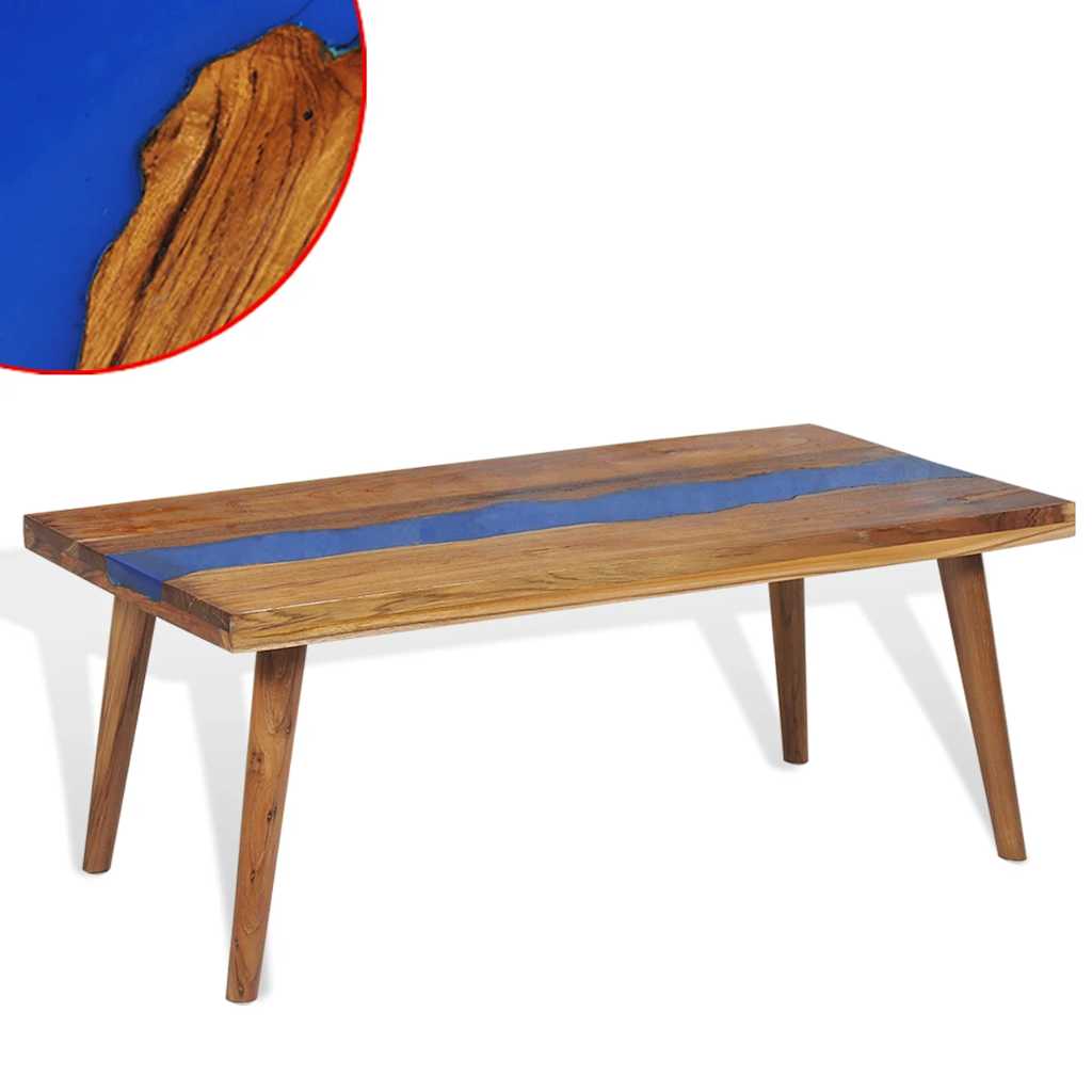 Table basse Teck Résine 100x50x40 cm - XIOS
