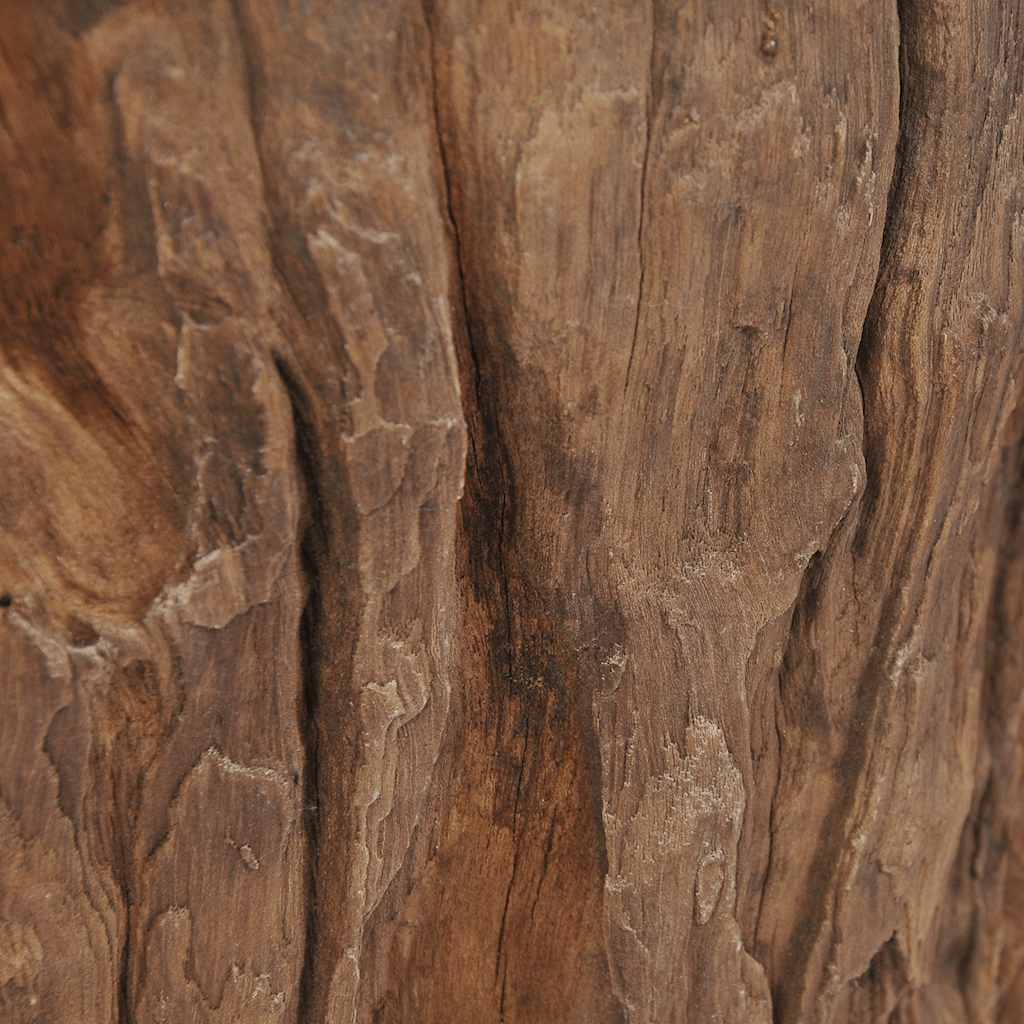 Table basse Teck Verre 50x40 cm - XIOS