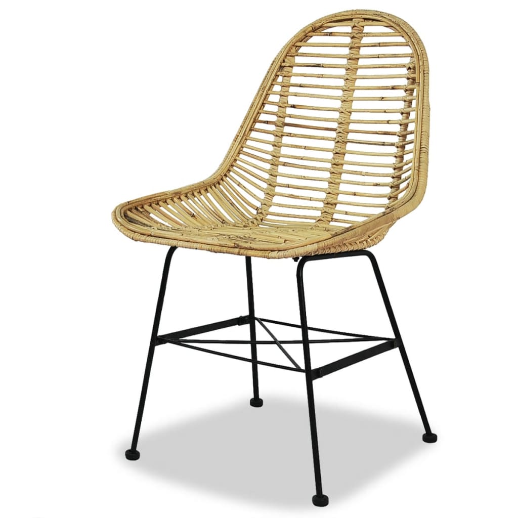 Chaises à manger lot de 2 rotin naturel - XIOS