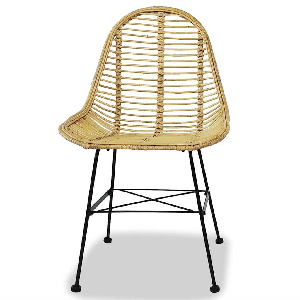 Chaises à manger lot de 4 rotin naturel - XIOS