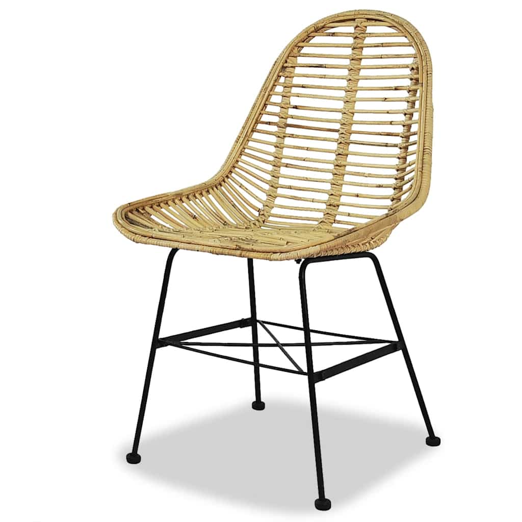 Chaises à manger lot de 4 rotin naturel - XIOS