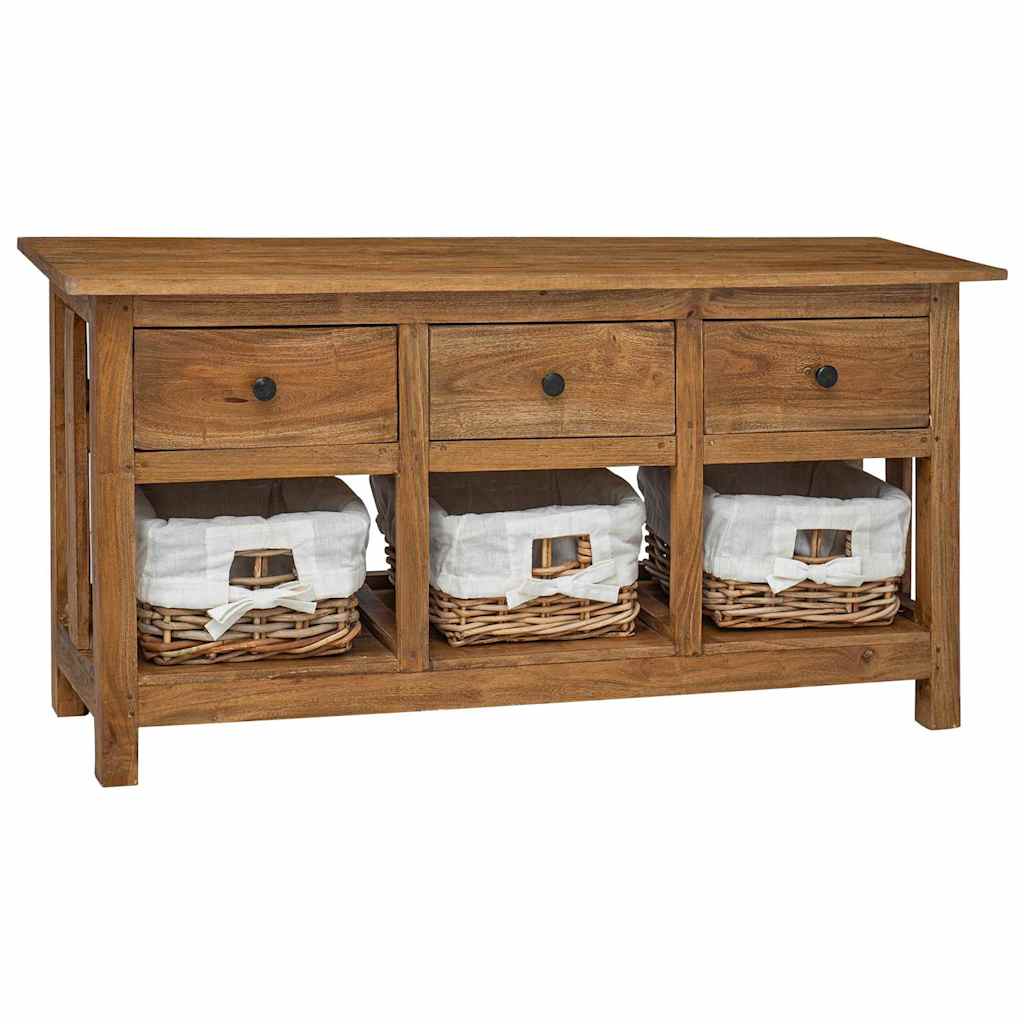 Buffet bois d'acajou massif 100x30x50 cm - XIOS