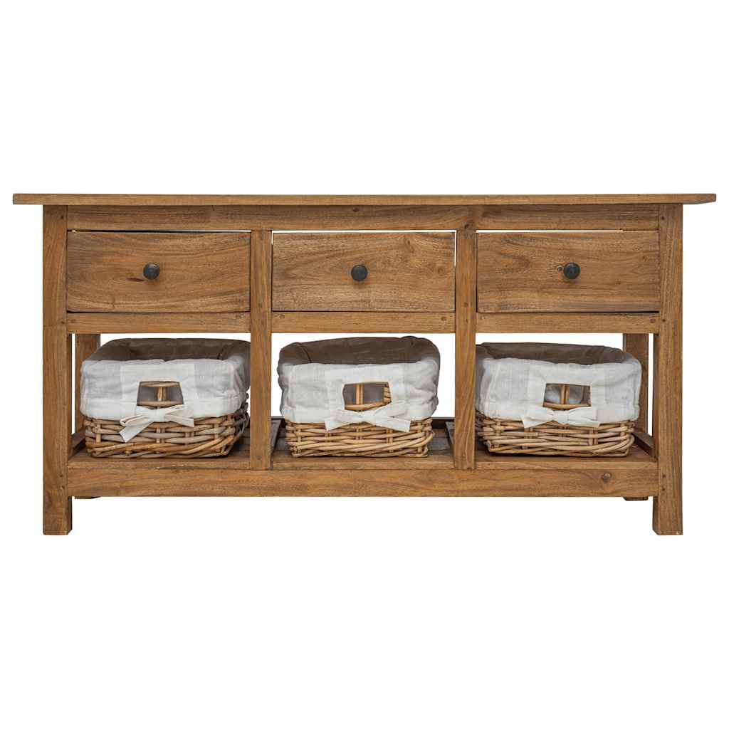 Buffet bois d'acajou massif 100x30x50 cm - XIOS