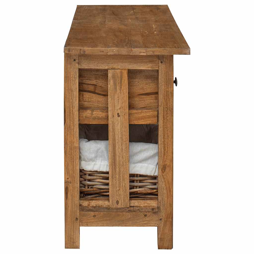 Buffet bois d'acajou massif 100x30x50 cm - XIOS