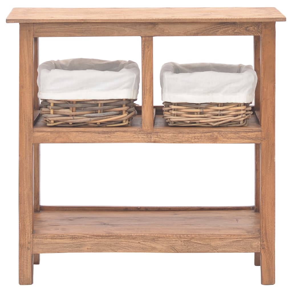Table console bois d'acajou massif 69x28x70 cm - XIOS