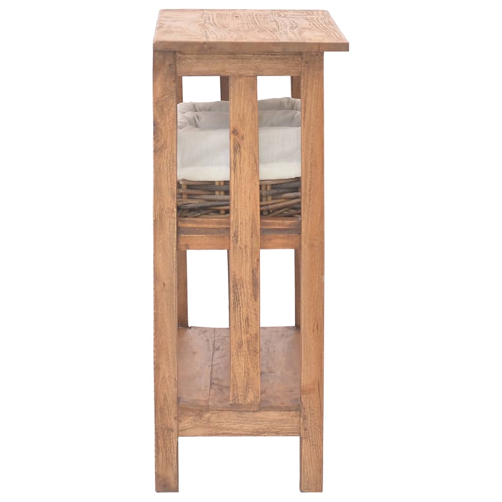 Table console bois d'acajou massif 69x28x70 cm - XIOS