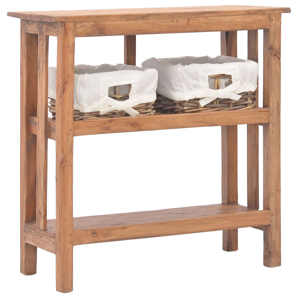 Table console bois d'acajou massif 69x28x70 cm - XIOS
