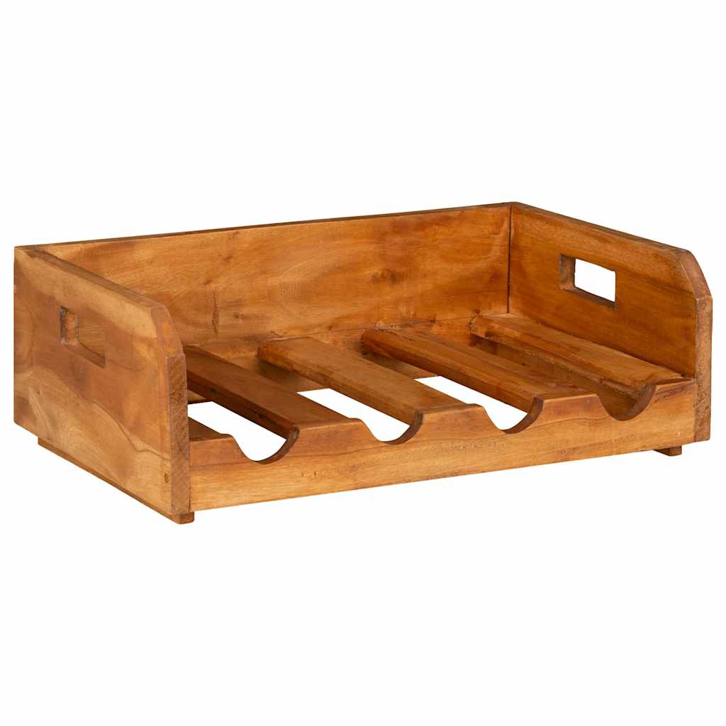 Casiers à bouteilles 4pcs de 16 bouteilles bois d'acajou massif - XIOS