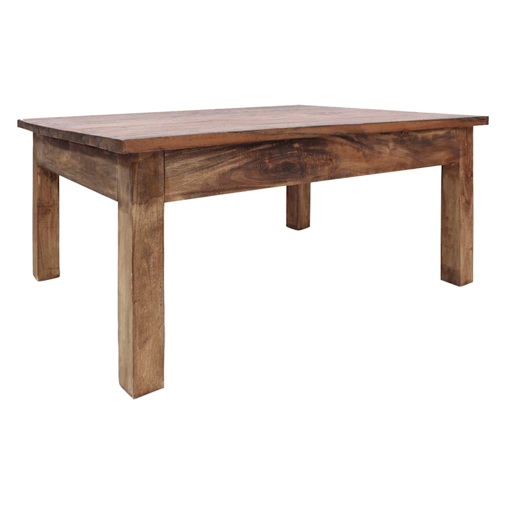 Table basse bois d'acajou massif 96x73x45 cm - XIOS