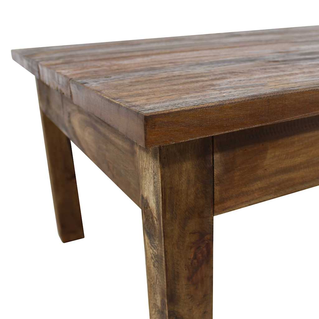 Table basse bois d'acajou massif 96x73x45 cm - XIOS