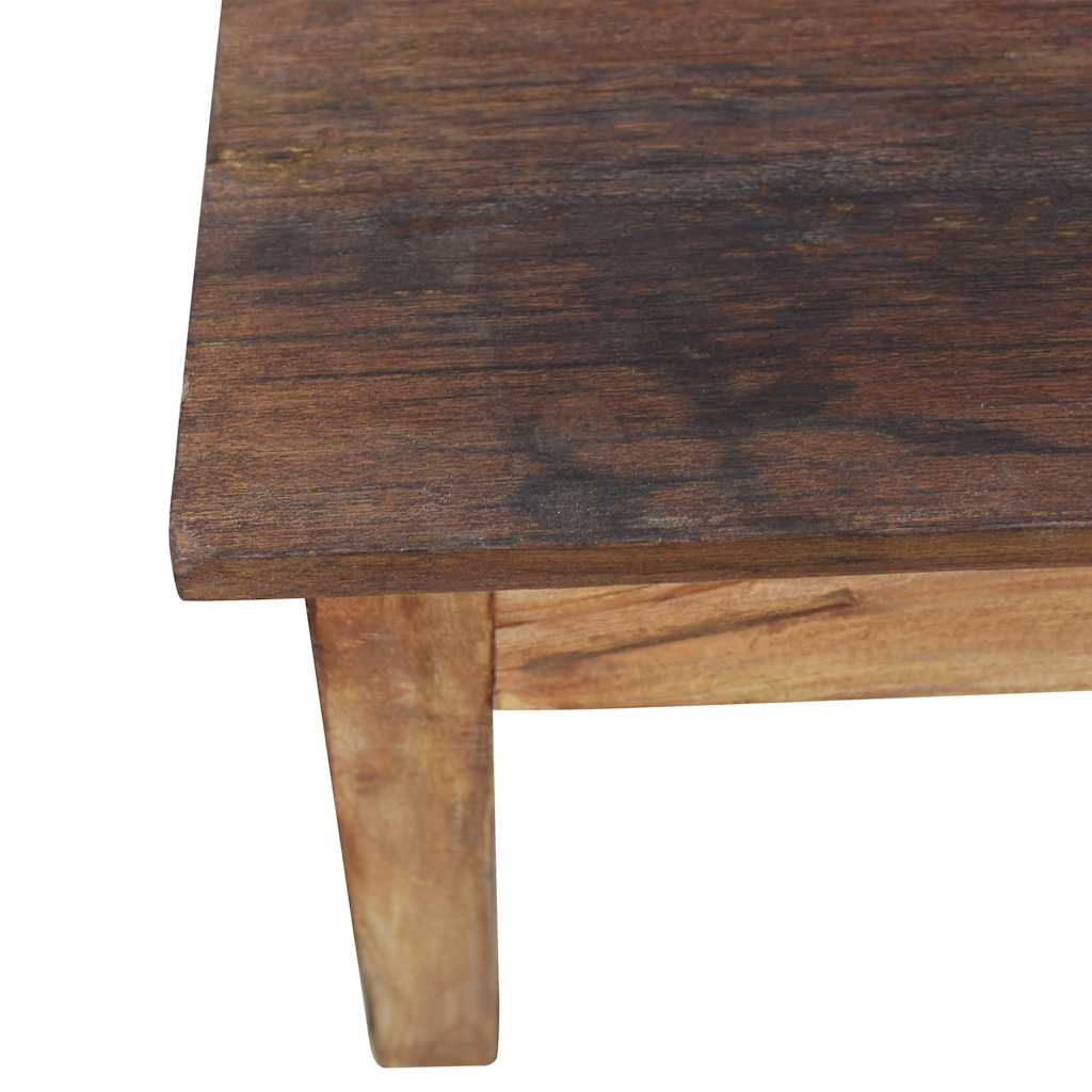 Table basse bois d'acajou massif 96x73x45 cm - XIOS