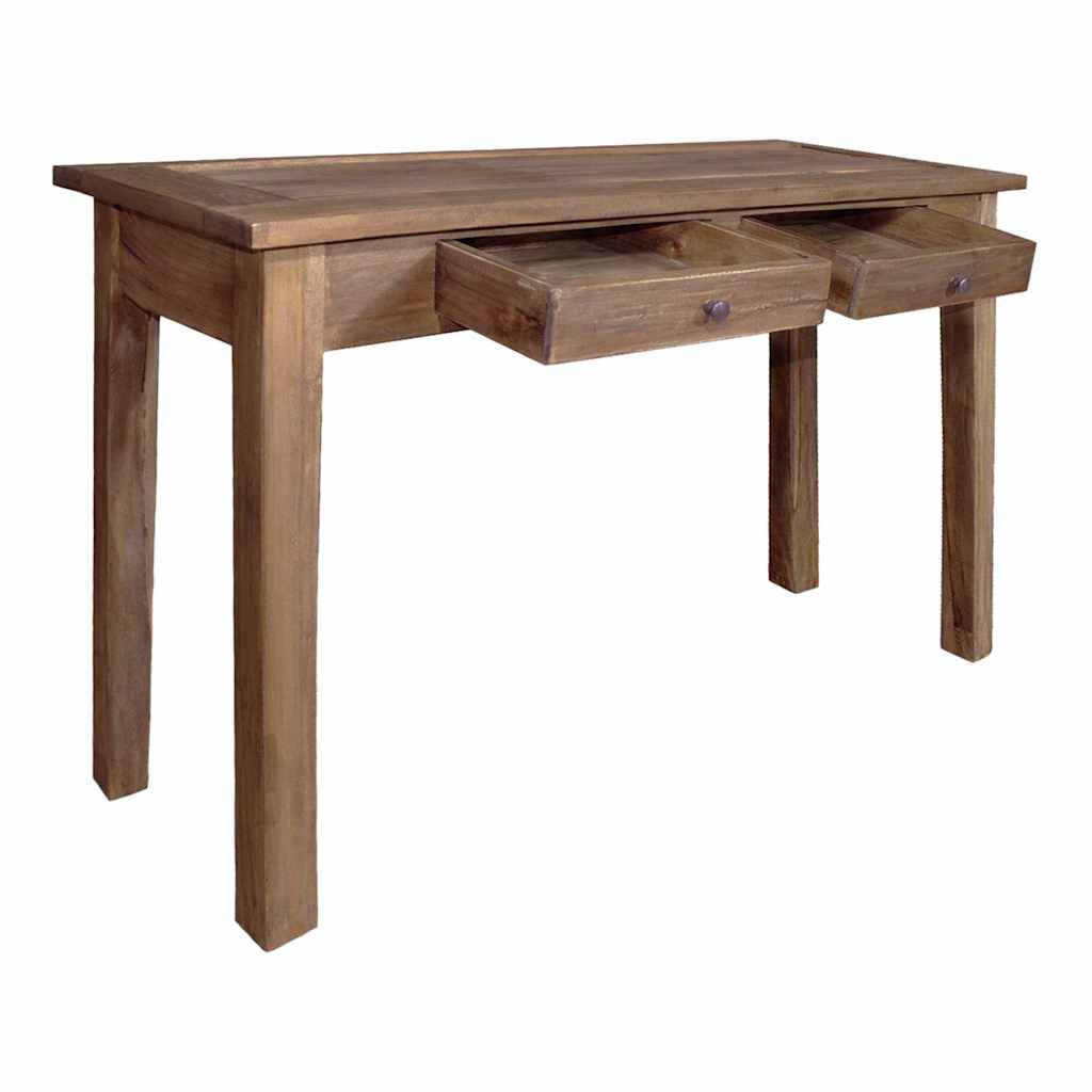 Table console bois d'acajou massif 123x42x75 cm - XIOS