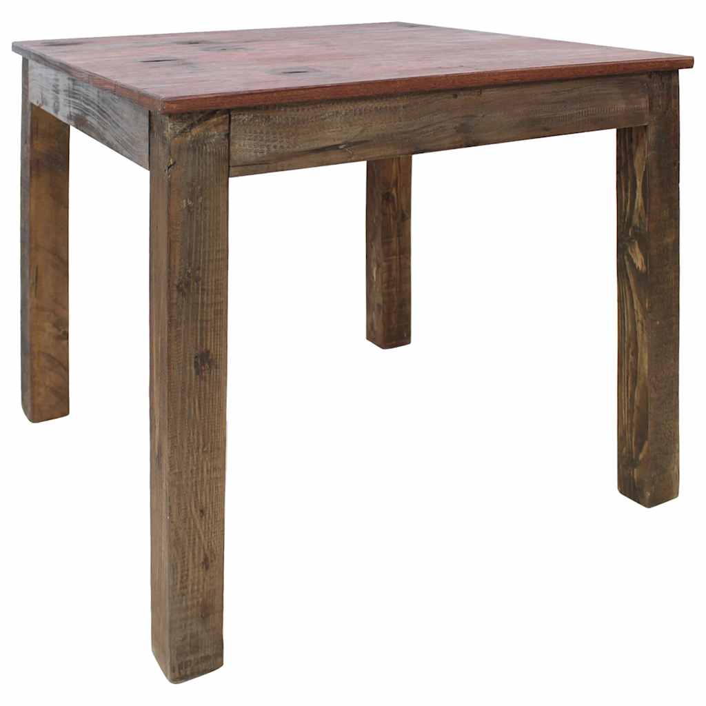 Table à manger bois de récupération mélangé 82x80x76 cm - XIOS