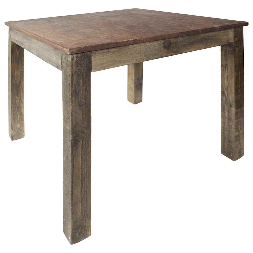 Table à manger bois de récupération mélangé 82x80x76 cm - XIOS