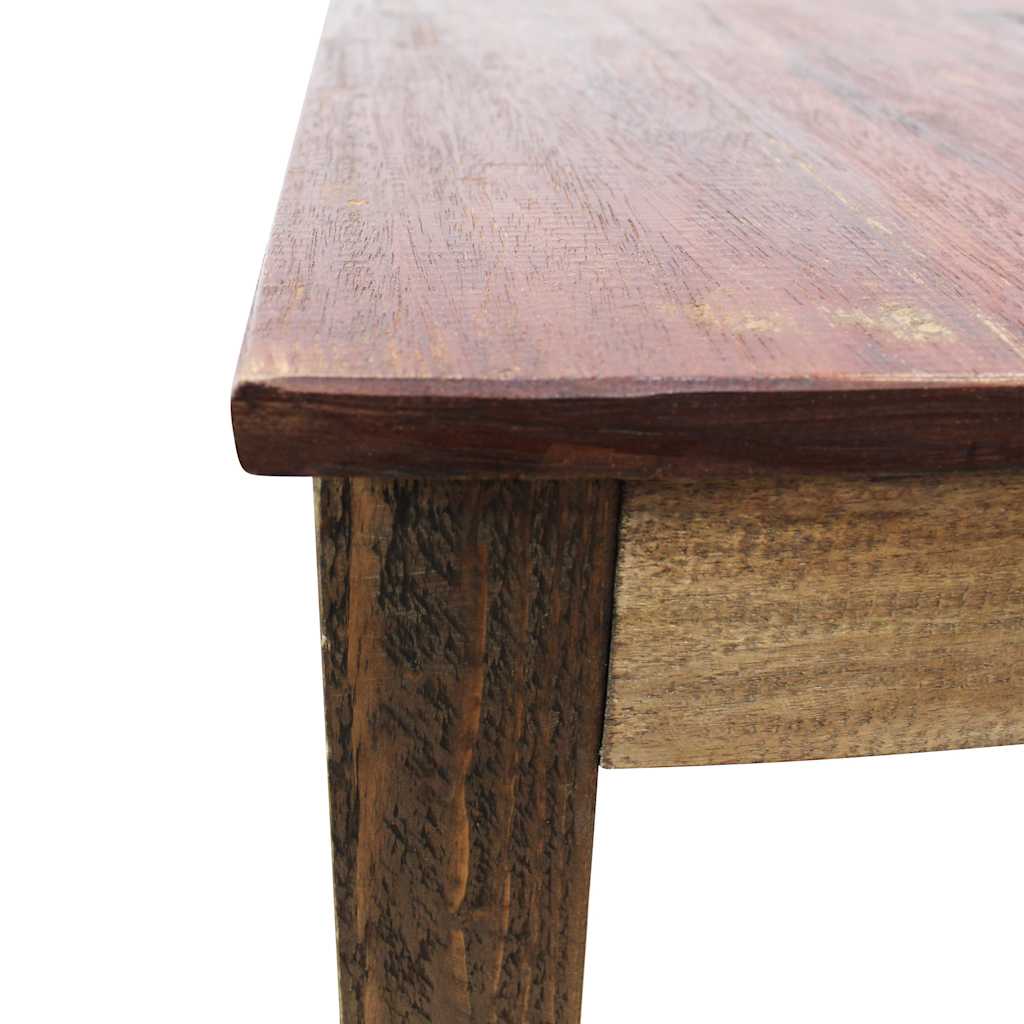 Table à manger bois de récupération mélangé 82x80x76 cm - XIOS