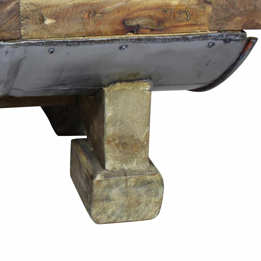 Table basse bois de récupération mélangé 90x50x35 cm - XIOS