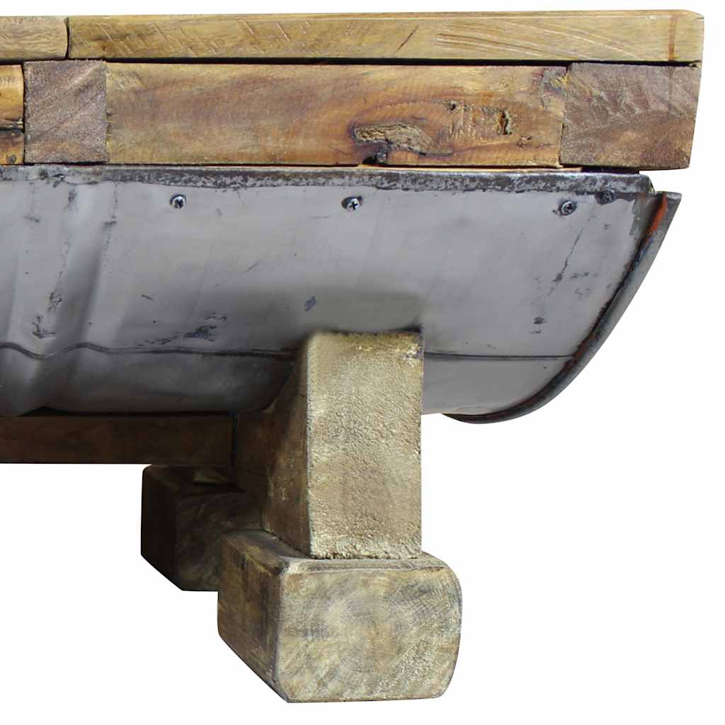 Table basse bois de récupération mélangé 90x50x35 cm - XIOS