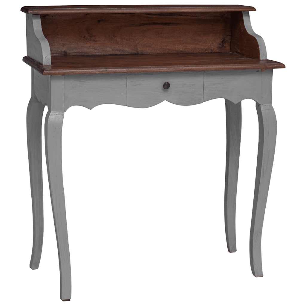 Bureau d'écriture bois d'acajou massif 80x40x92 cm
