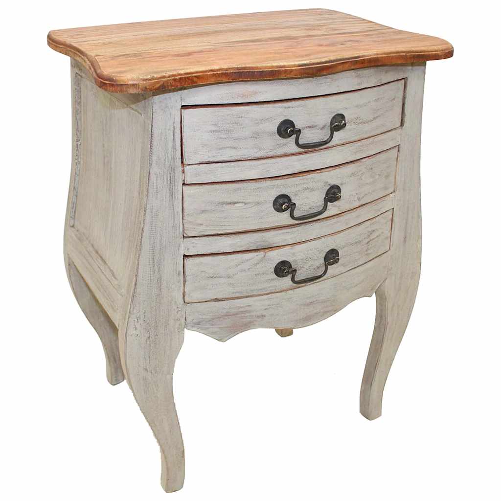 Table de chevet bois d'acajou massif 48x35x64 cm - XIOS