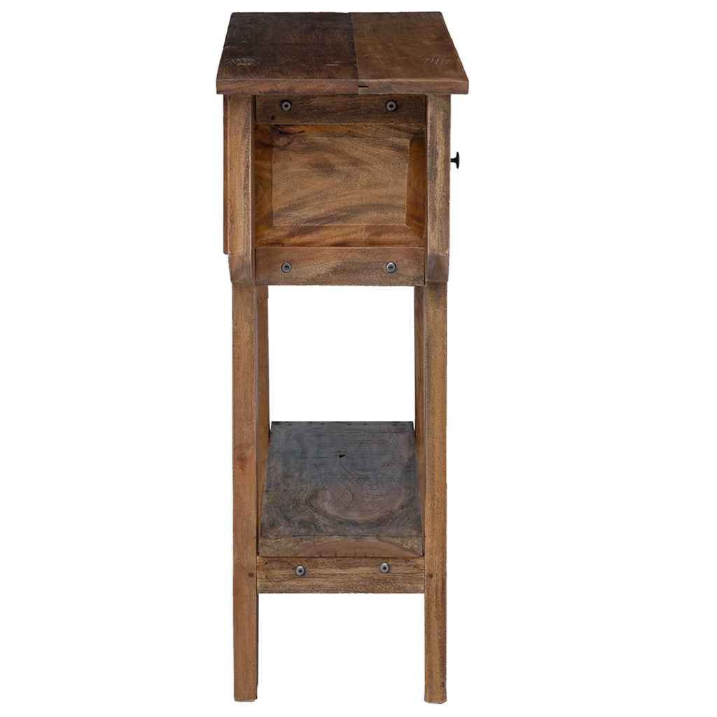 Table console bois de récupération mélangé 80x35x80 cm - XIOS