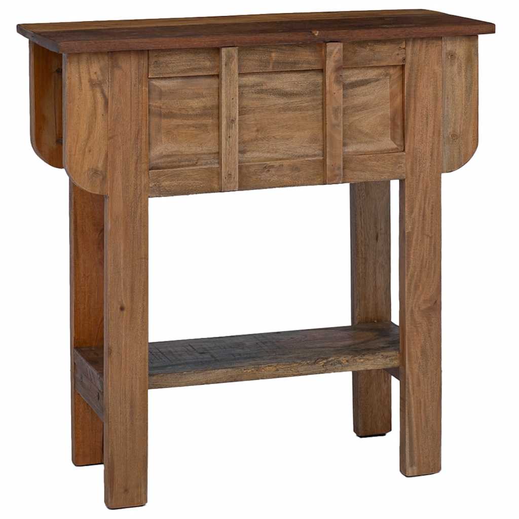 Table console bois de récupération mélangé 80x35x80 cm - XIOS