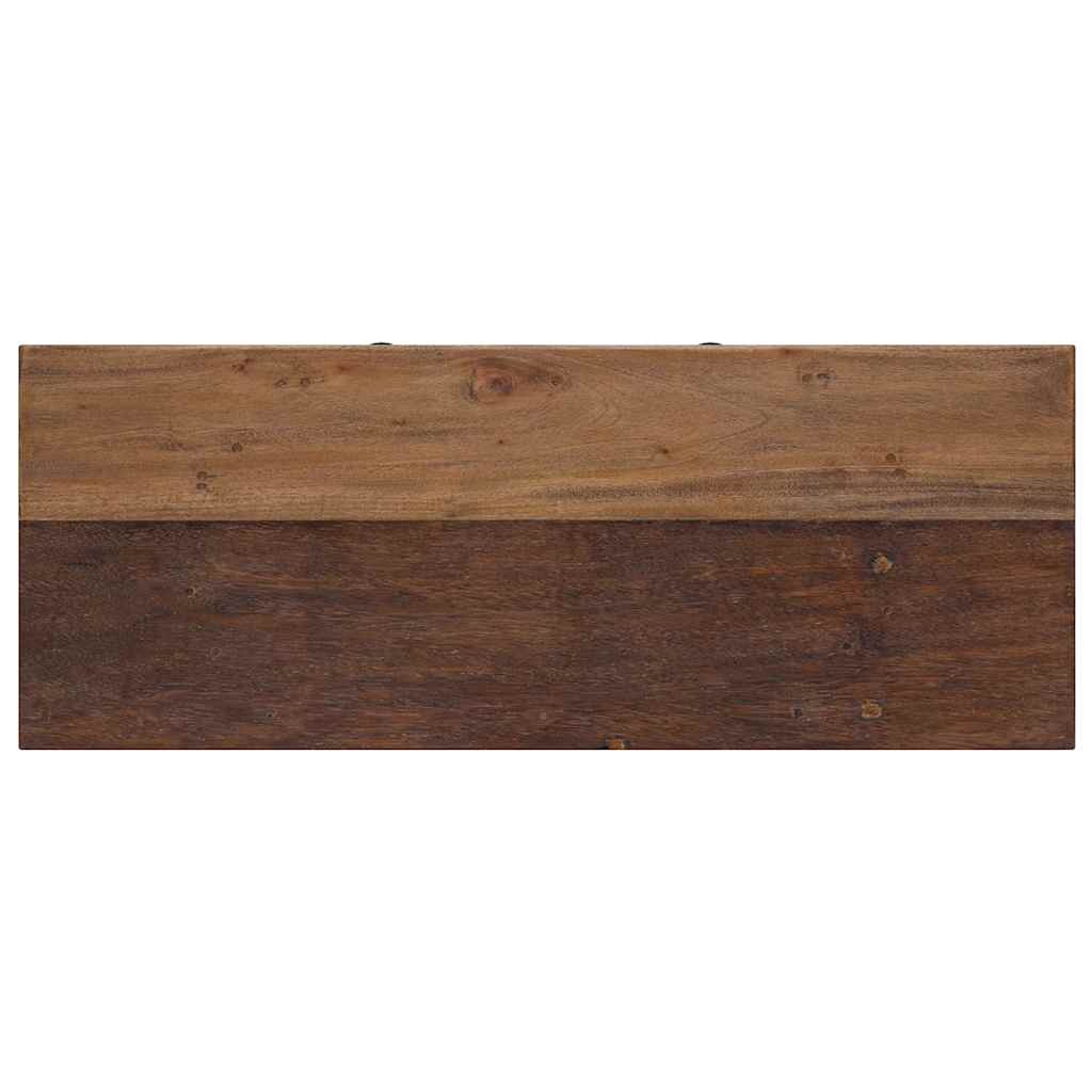 Table console bois de récupération mélangé 80x35x80 cm - XIOS