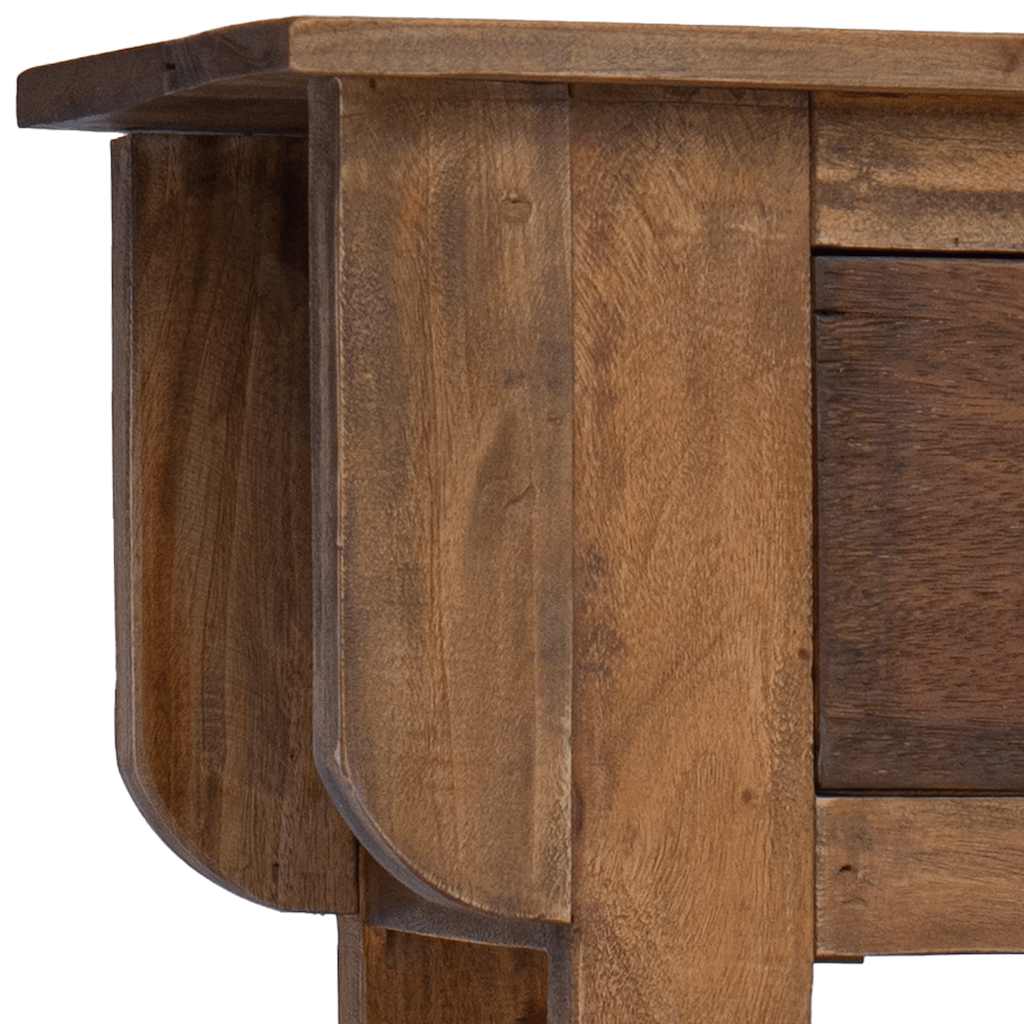 Table console bois de récupération mélangé 80x35x80 cm - XIOS