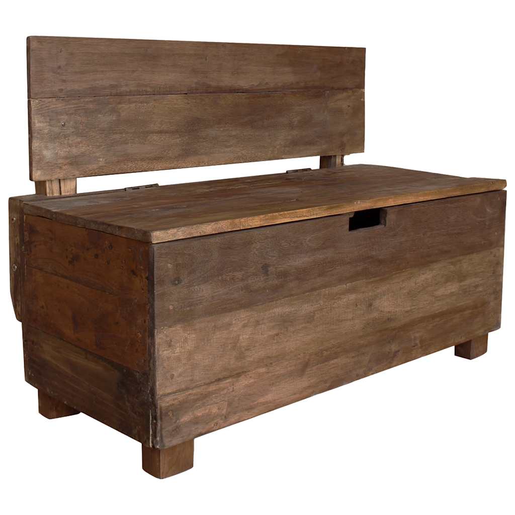 Banc bois massif d'acajou 86x40x60 cm - XIOS