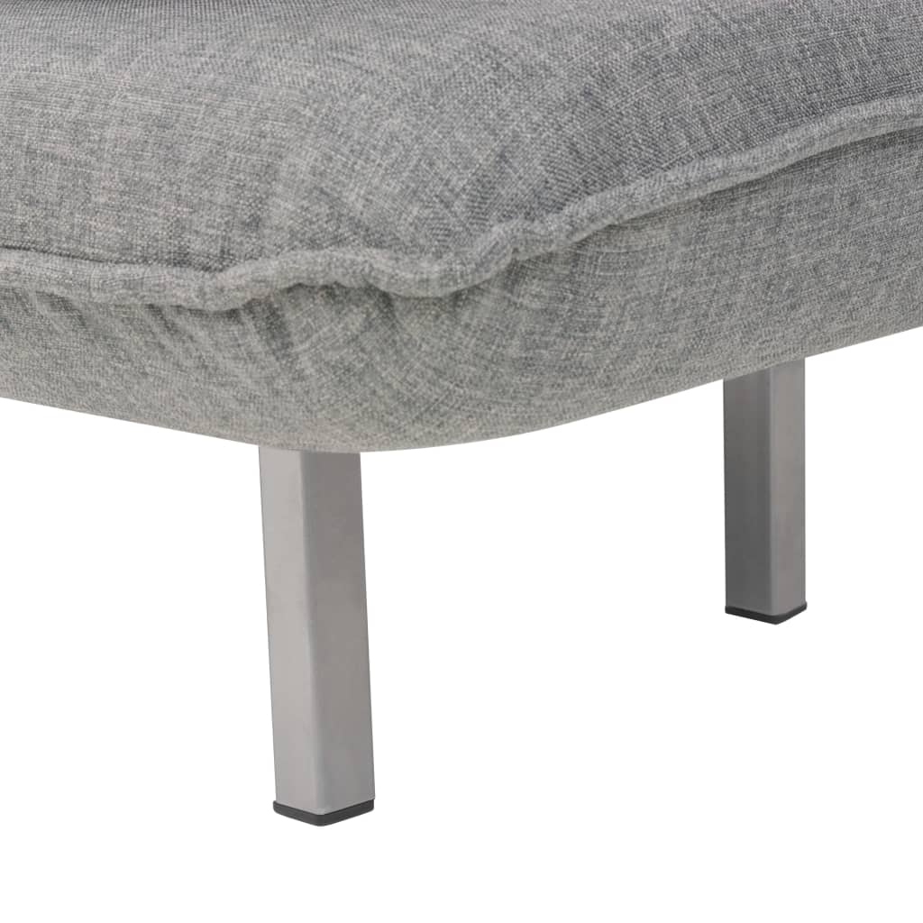 Fauteuil pivotant et canapé-lit Gris clair Tissu - XIOS