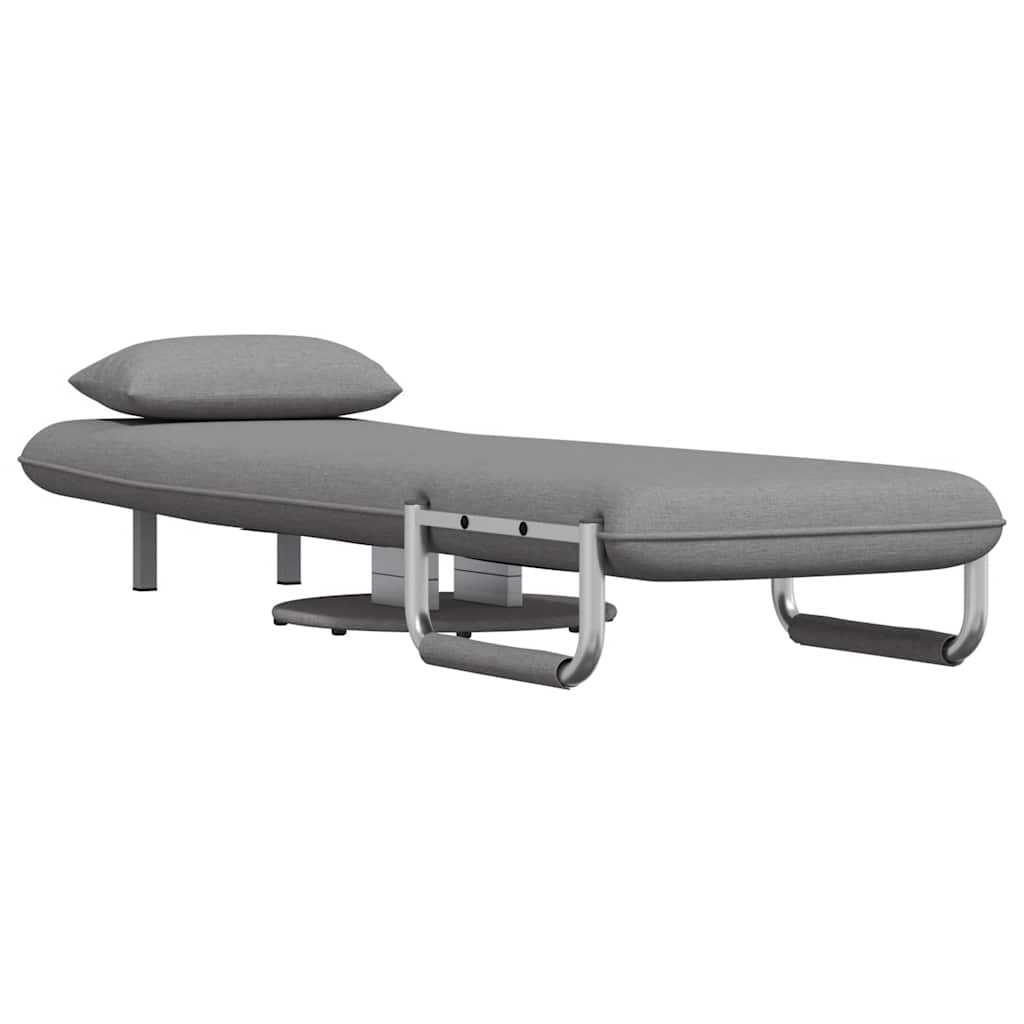 Fauteuil pivotant et canapé-lit Gris clair Tissu - XIOS