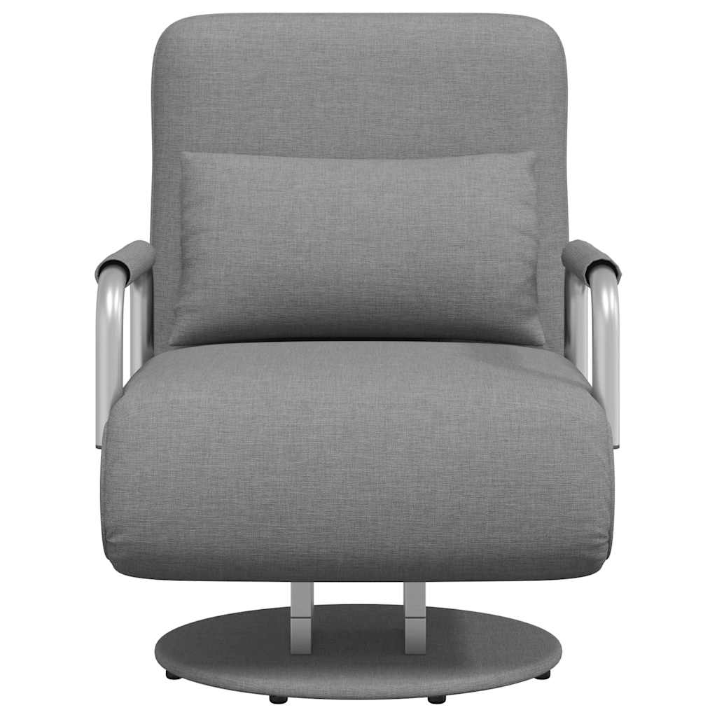 Fauteuil pivotant et canapé-lit Gris clair Tissu - XIOS