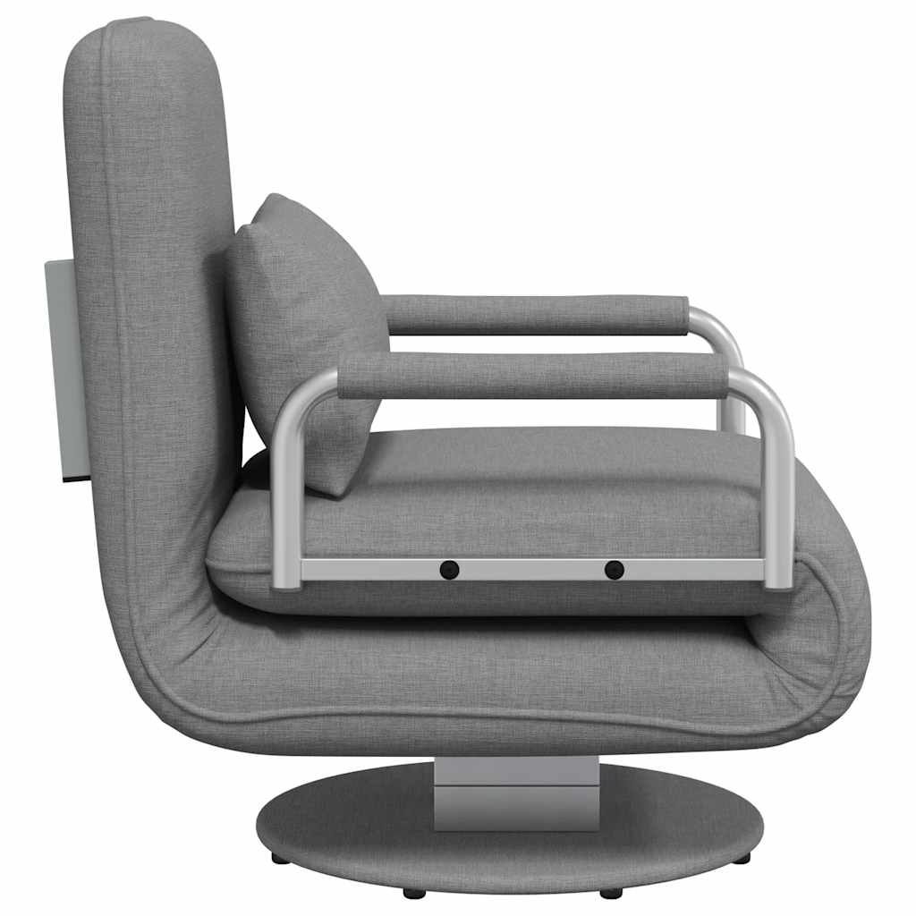 Fauteuil pivotant et canapé-lit Gris clair Tissu - XIOS