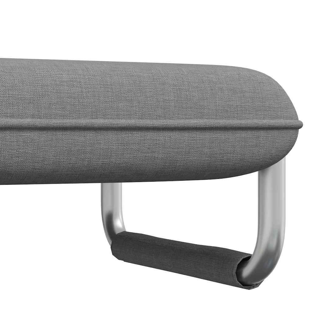 Fauteuil pivotant et canapé-lit Gris clair Tissu - XIOS