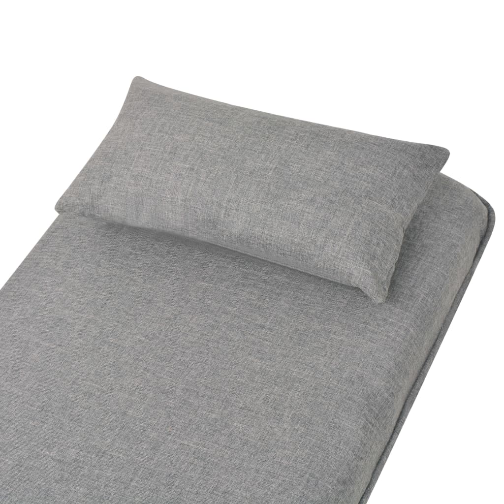 Fauteuil pivotant et canapé-lit Gris clair Tissu - XIOS