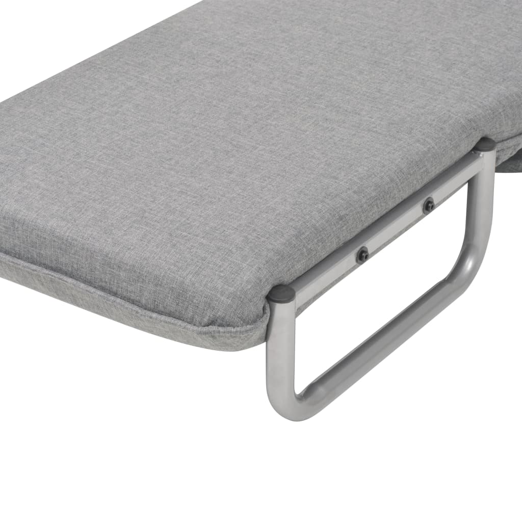 Fauteuil pivotant et canapé-lit Gris clair Tissu - XIOS