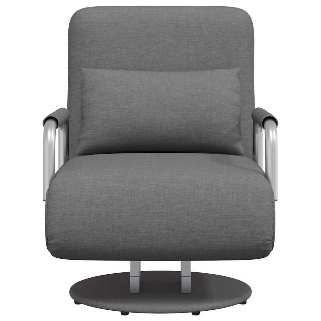 Fauteuil pivotant et canapé-lit gris foncé tissu - XIOS