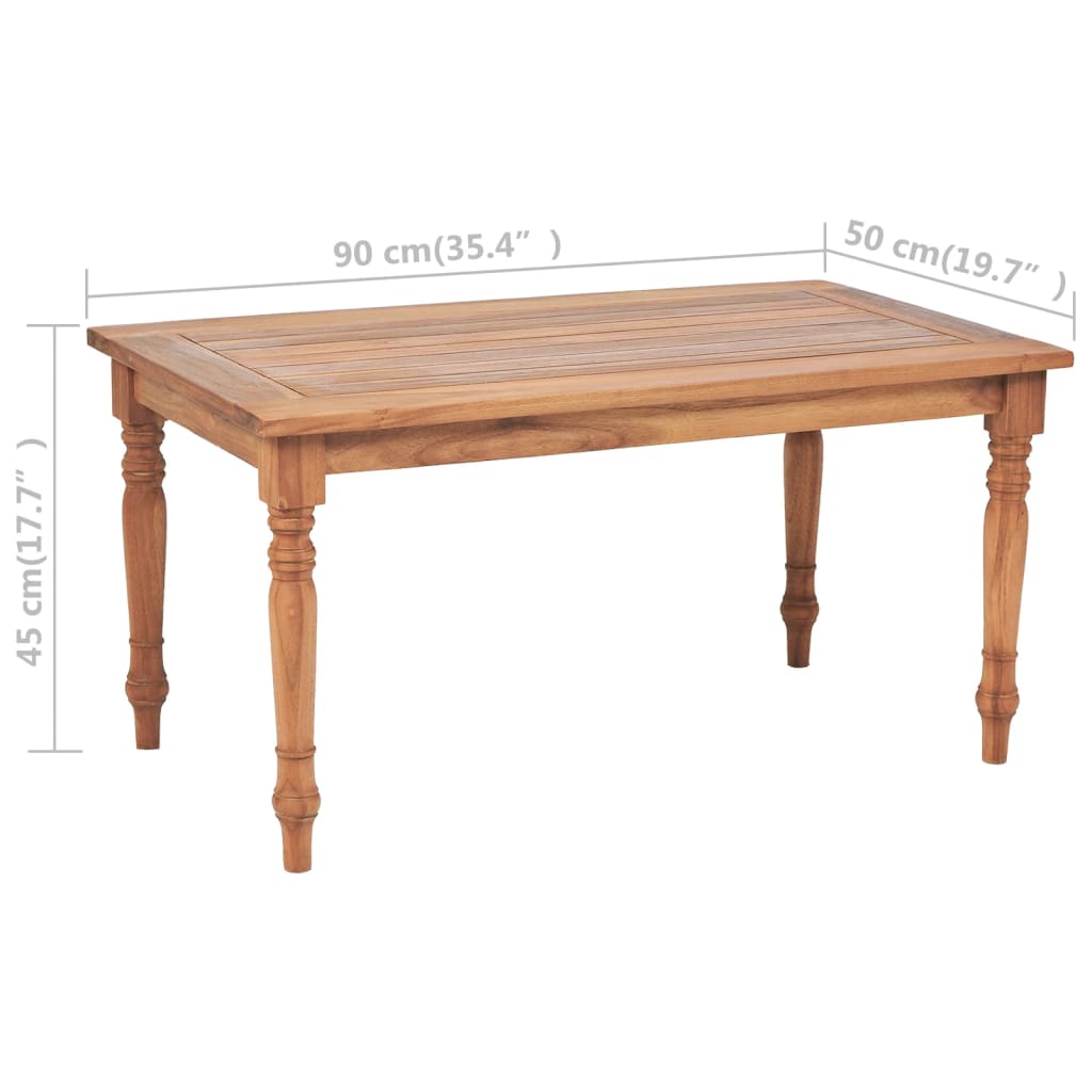 Table basse Batavia Teck 90x50x45 cm - XIOS