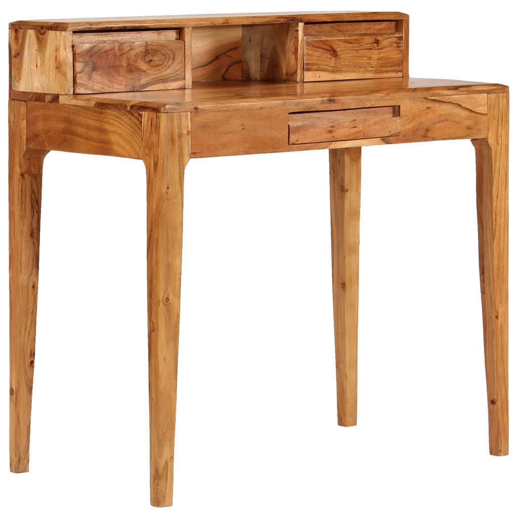 Bureau avec tiroirs Bois massif 88 x 50 x 90 cm