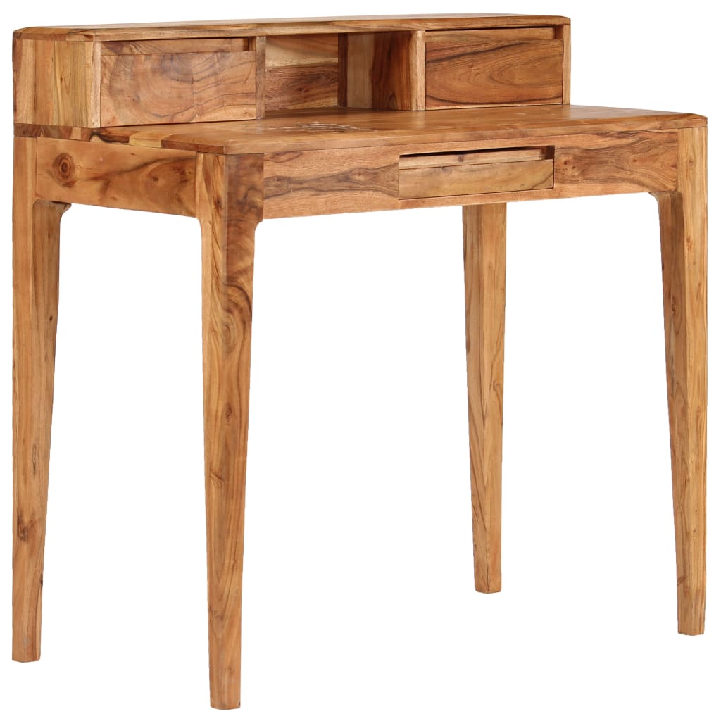 Bureau avec tiroirs Bois massif 88 x 50 x 90 cm - XIOS